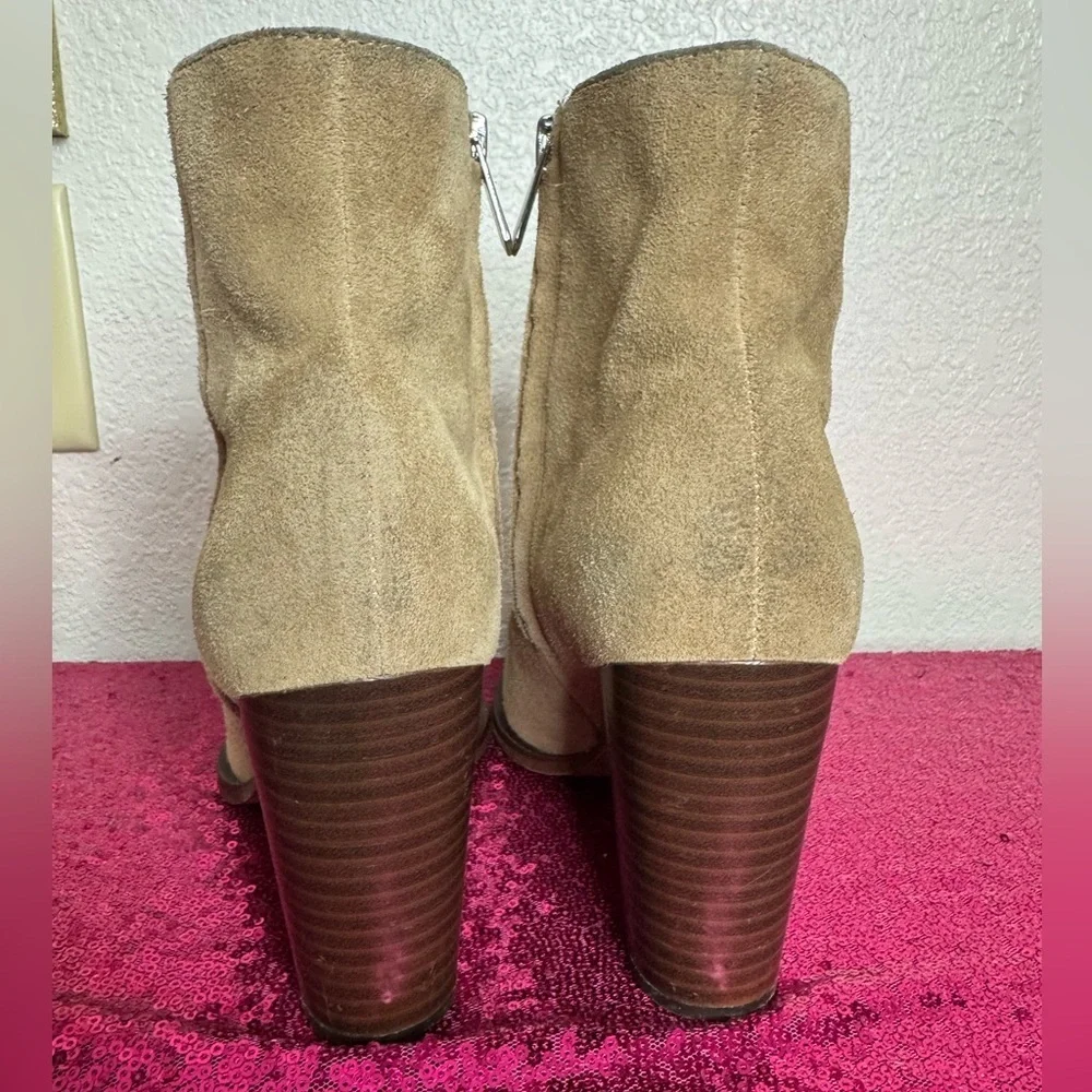 SAM EDELMAN 🤎 Women’s Tan Suede Ankle Boots (Size 8)